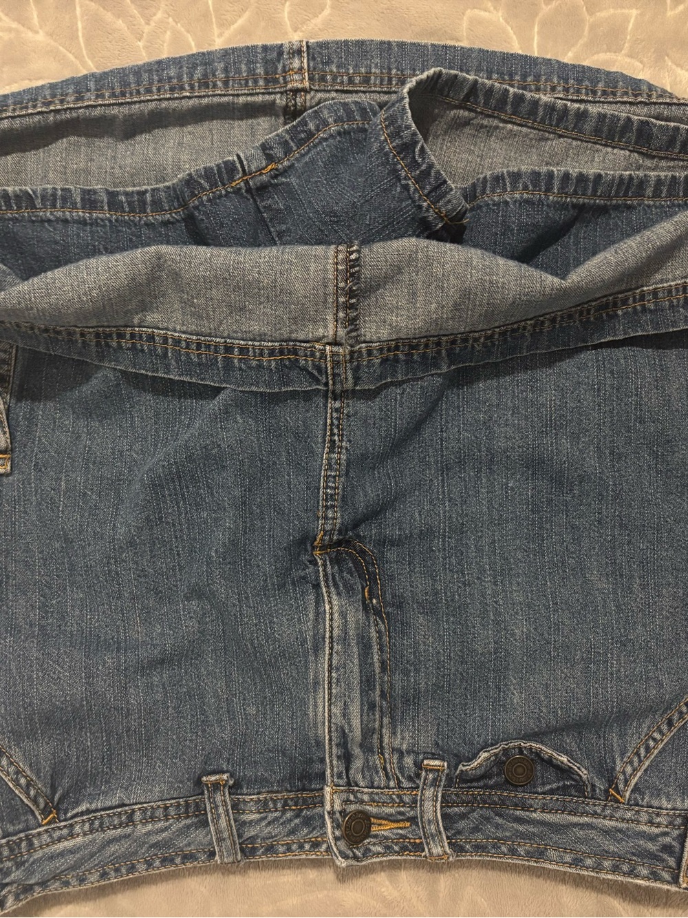 St. John's Bay Denim Mini Skort - Picture 9 of 9